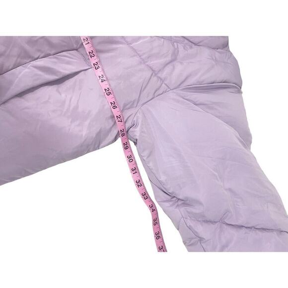 Free People Hailey Puffer Coat in Lilac Oversized Winter Jacket Boho Colorful L - Picture 7 of 8